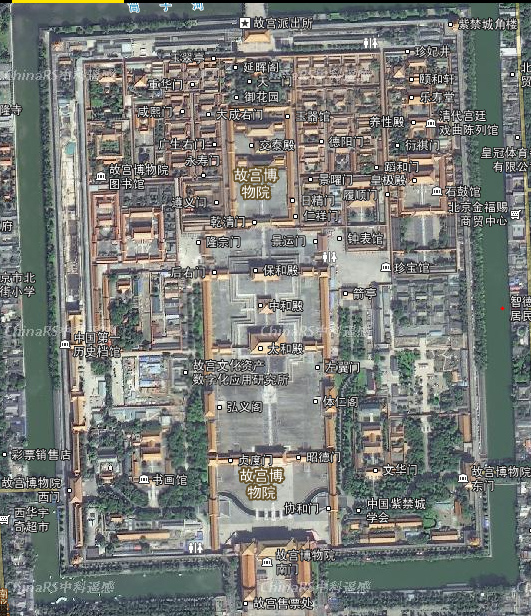 高清卫星地图查看北京景点