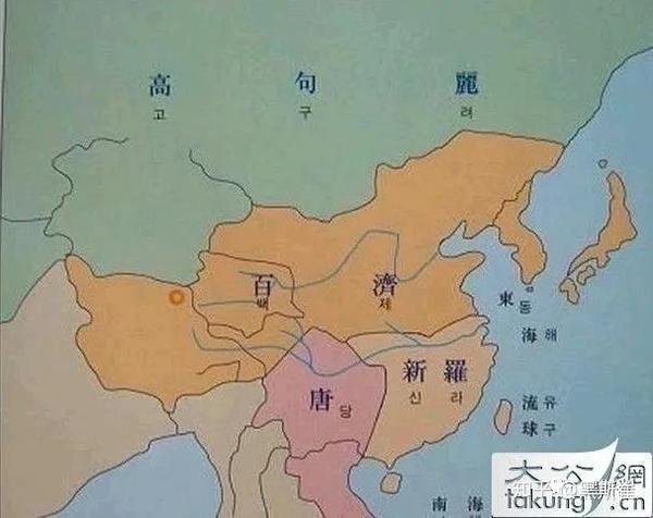 韩国历史教科书  大三国时代,可怜我大唐