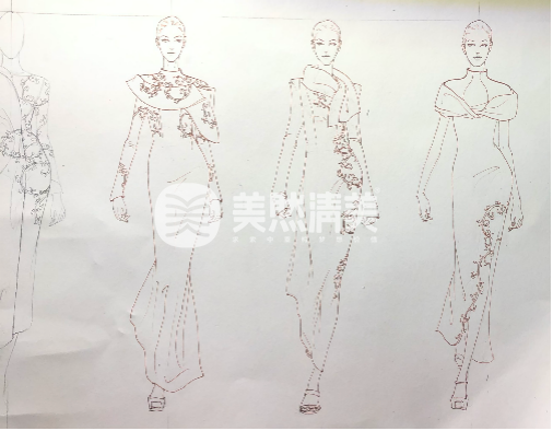 『清华美院』2021年服装设计考研手绘真题解析