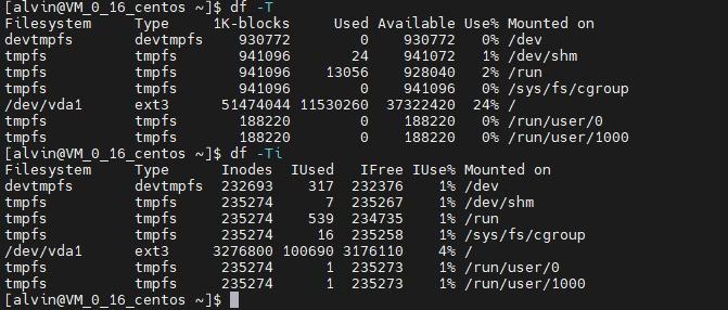 df命令是英文单词disk-free的缩写,用于查看 linux 系统中的可用的和