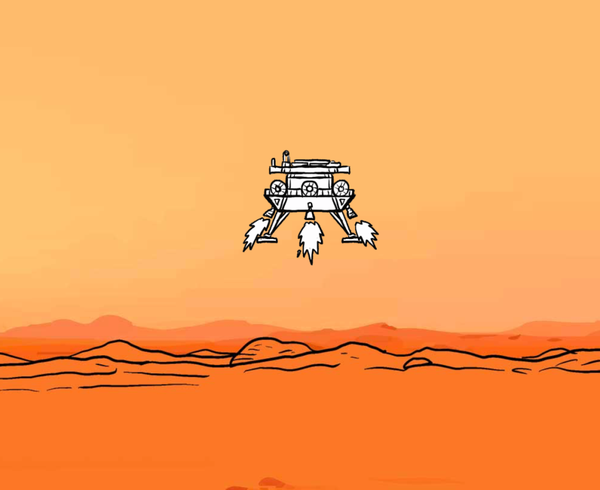 5月15日7:18,天问一号着陆器成功落火,着陆点位于火星北半球乌托邦