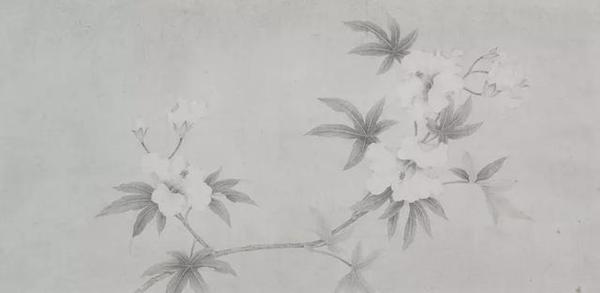 写生花卉--秋葵 66x33cm 纸本水墨