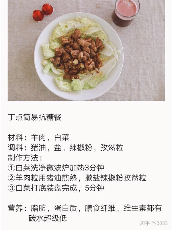 减肥抗糖食谱,可以吃肉!