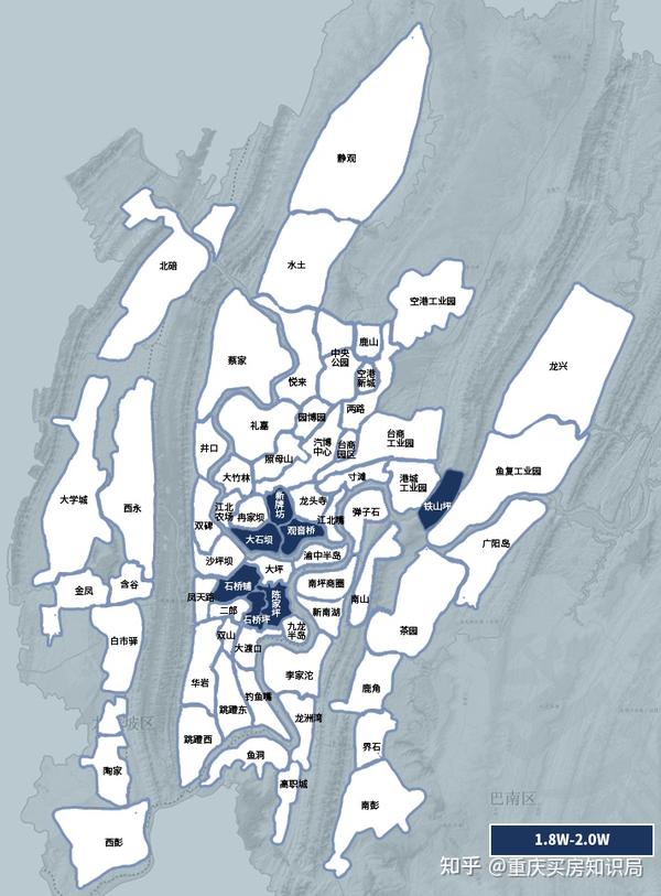 重庆楼市最新房价地图!哪里的房子最便宜,一目了然!