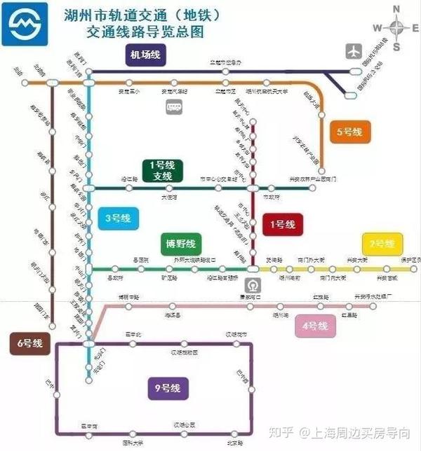 湖州地铁:规划五条地铁线路,湖州市区一号和二号线,目前正在等待审批