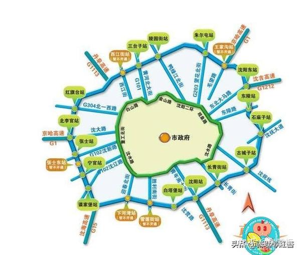 重磅沈阳六环规划线路图公示