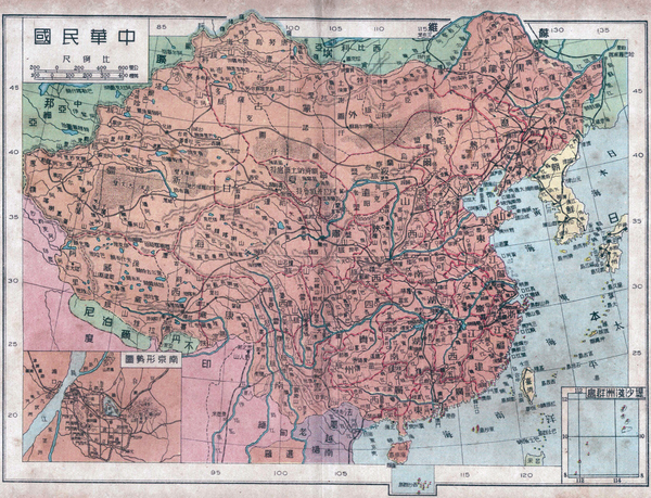 民国以来各种全国地图更是数不胜数了: 新中国当然也是不甘落后啦