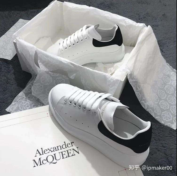 alexandermcqueen麦昆小白鞋黑尾永远的经典网红七夕情人间必送单品