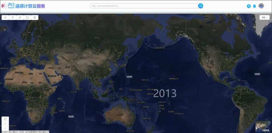 2013-2020年全球夜间灯光影像