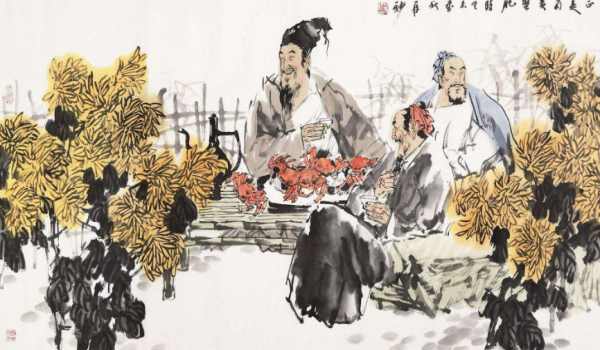 又是一年重阳节,赏菊花插茱萸