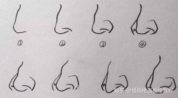 【绘画教程】动漫鼻子怎么画?新手向各种角度的鼻子画法教程!