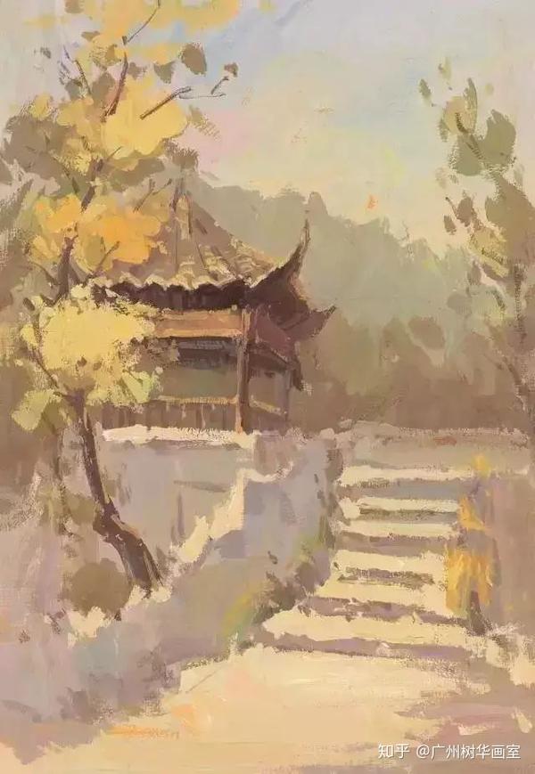 怎样才能画出漂亮的水粉风景画这篇教程合适你