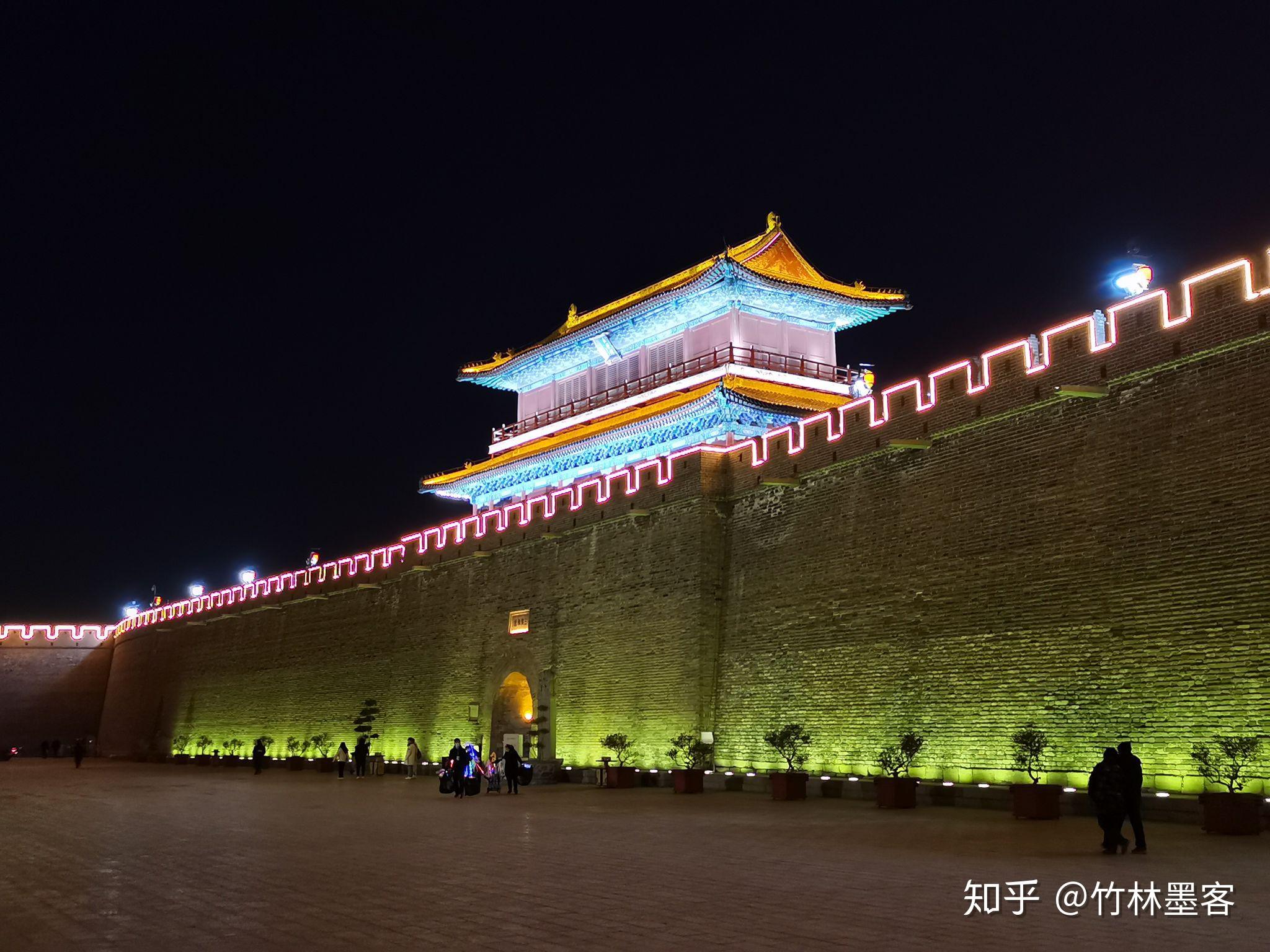 竹林墨客石家庄新照片之千年正定城夜景