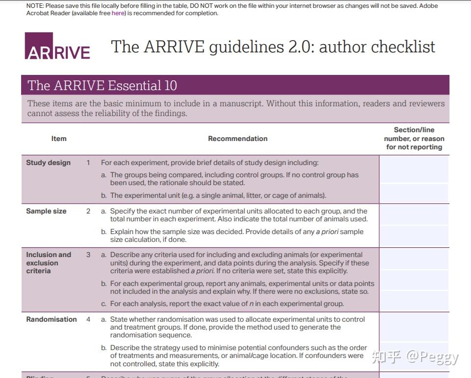 Arrive Checklist