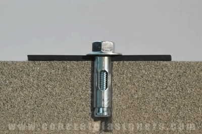 一个动画看懂膨胀螺栓原理,膨胀螺栓在墙体内是什么样的?