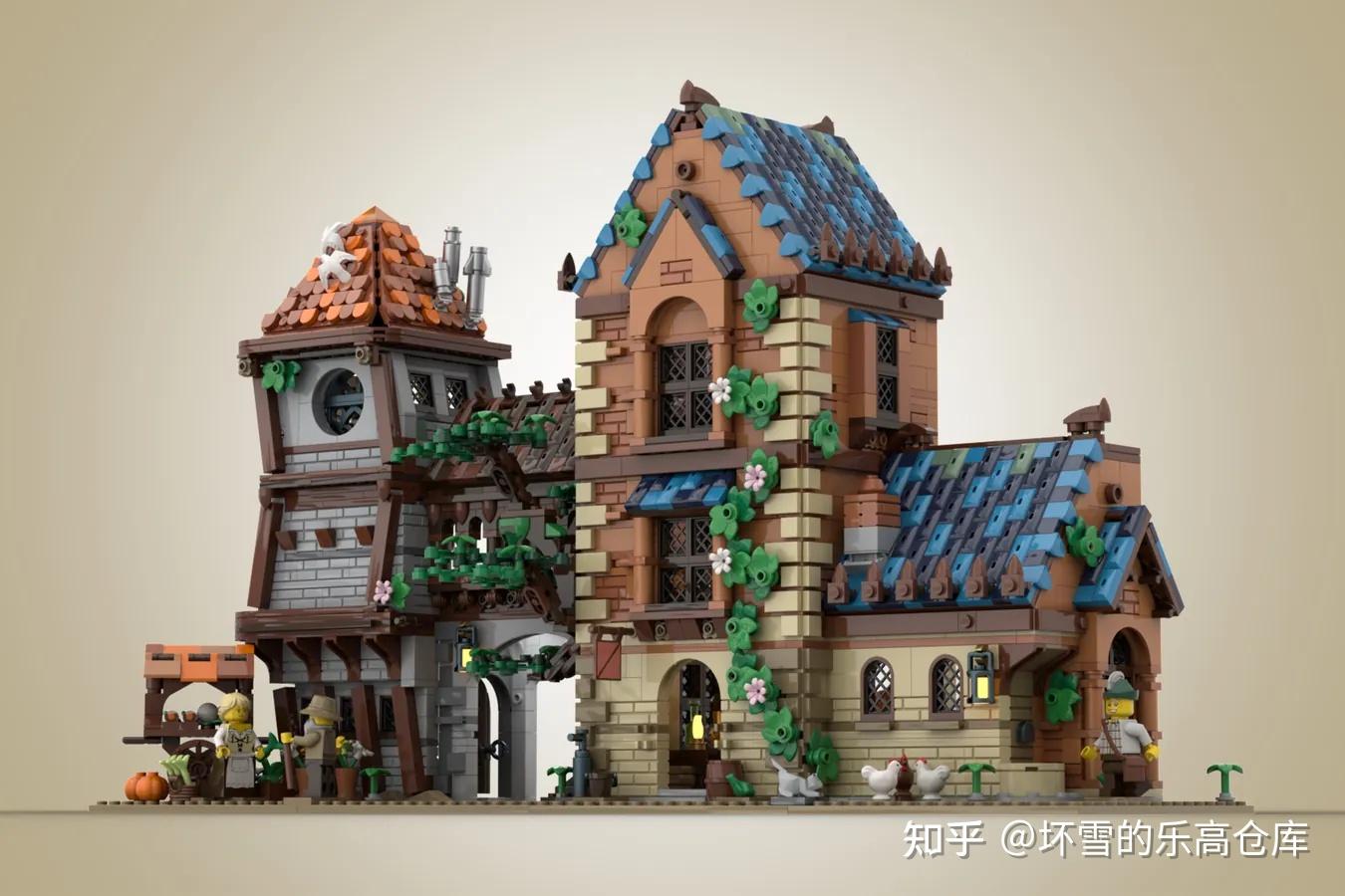 作品——中世纪酒馆(medieval tavern)小乐高大乐趣坏雪的乐高仓库