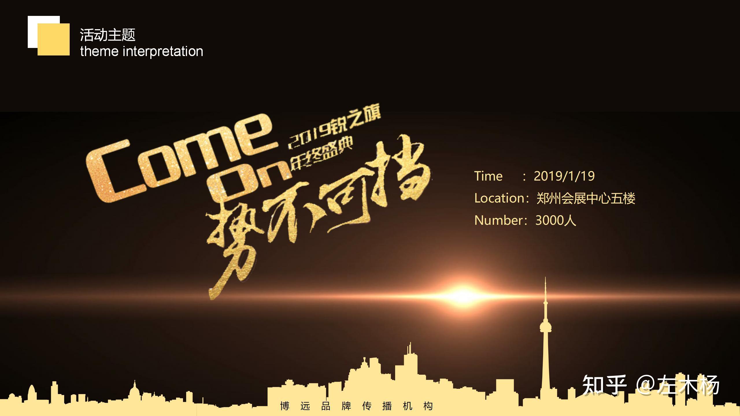 【年会营销策划活动方案】2019锐之旗come on势不可挡