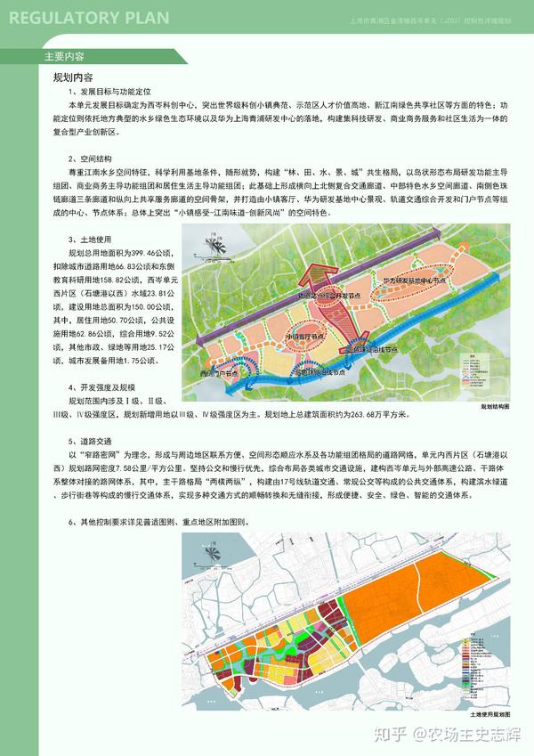 上海市青浦区金泽镇 西岑单元(jz03)控制性详细规划 华为研发基地