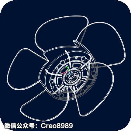 教程proecreo风扇叶片曲面造型图文教程下含3d模型领取