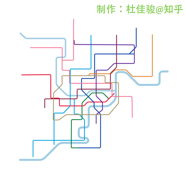 重庆市轨道交通线路图(业余版)