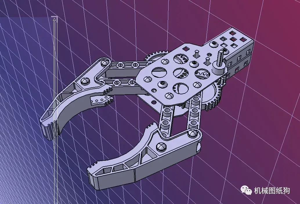 【工程机械】claw kit机械爪末端夹爪结构3d图纸 step