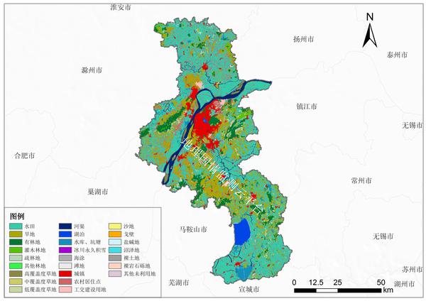 江苏省10年间土地利用对比(有图)