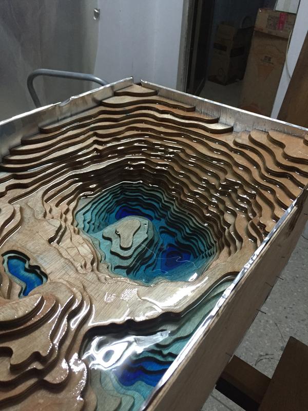 树脂河流桌,树脂深渊几制作
