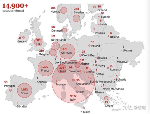 最新欧洲疫情丨英国卫生部长确诊新冠肺炎全英死亡6例最新英国疫情