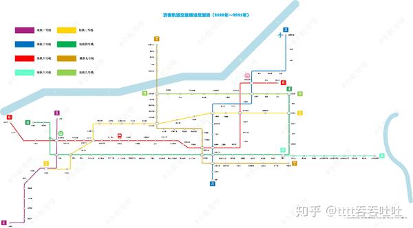 济南轨道交通建设规划图220-2025(最新)