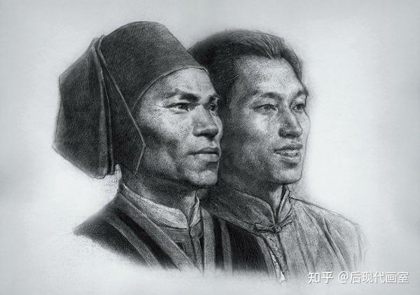 中国知名素描人物
