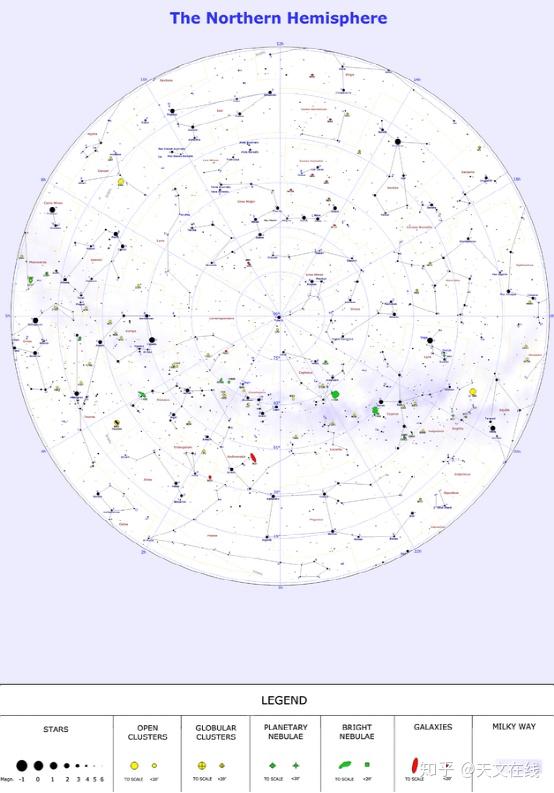 完整的北天半球星图,图:roberto mura