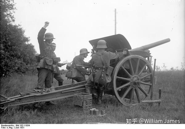 瑞典二战m1935式野战炮,二战英国114mm榴弹炮 5cm l/36 fk na 野战炮