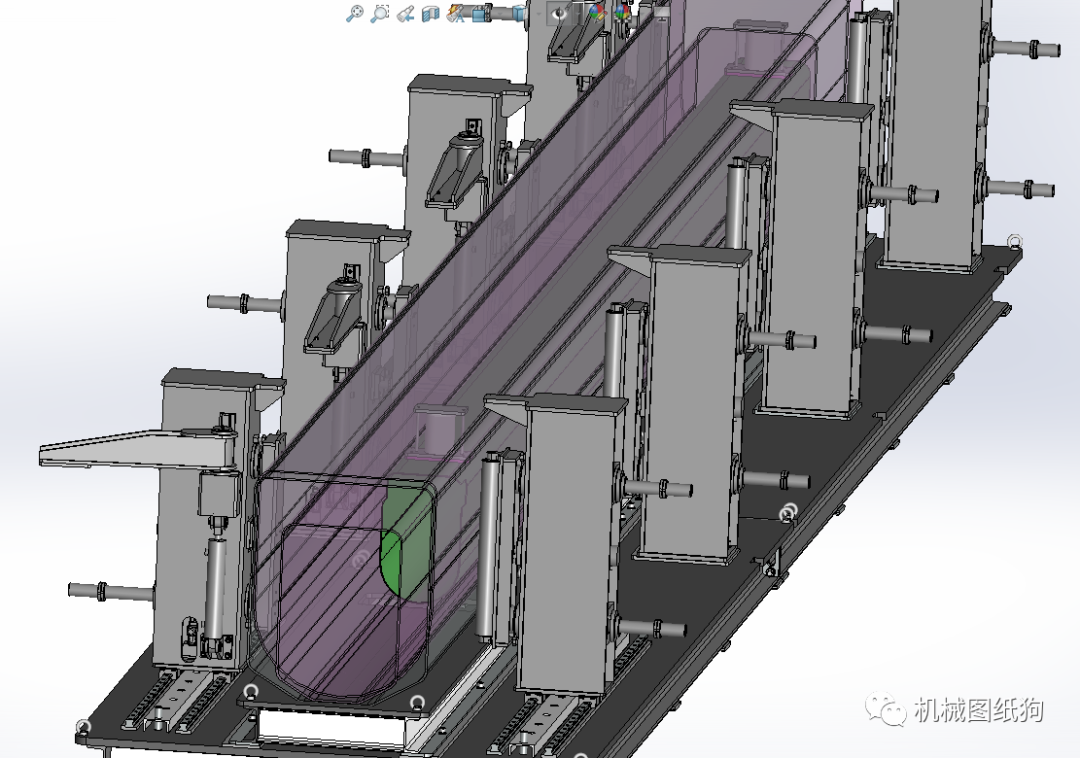 【工程机械】筒体组对工装3d数模图纸 solidworks设计