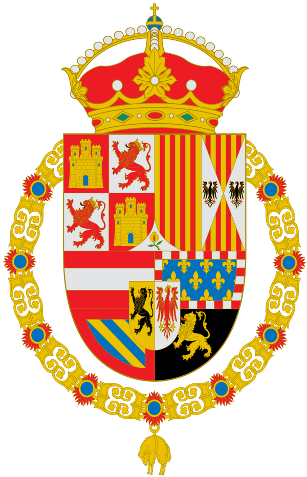 西班牙帝国国徽,花哨得不忍直视