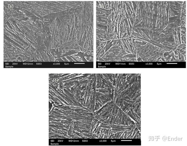 sem 扫描电镜下的马氏体,马氏体板条是硼钢强度的由来