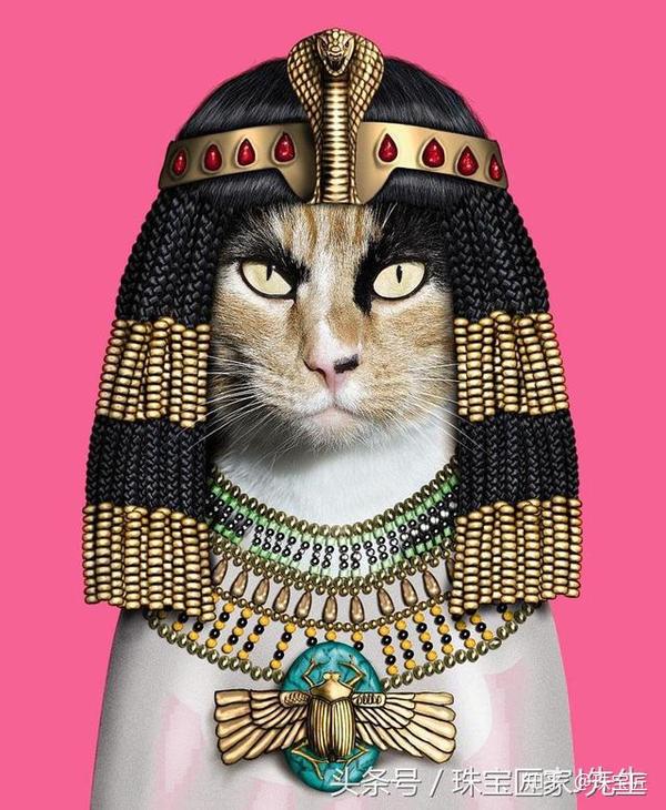 下图这座埃及猫神像,现藏于大英博物馆妹 