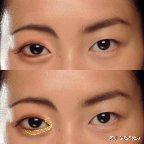 肿眼泡,单眼皮,长眼形 如何画出日系自然的大圆眼