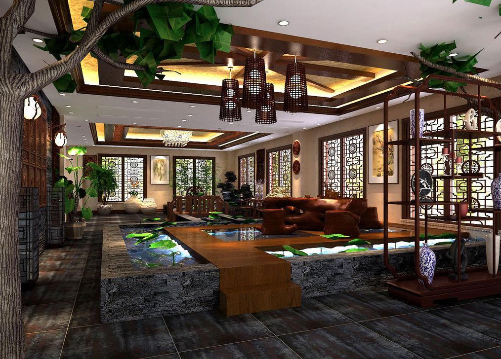 中式茶楼装修设计,茶餐厅装修设计理念