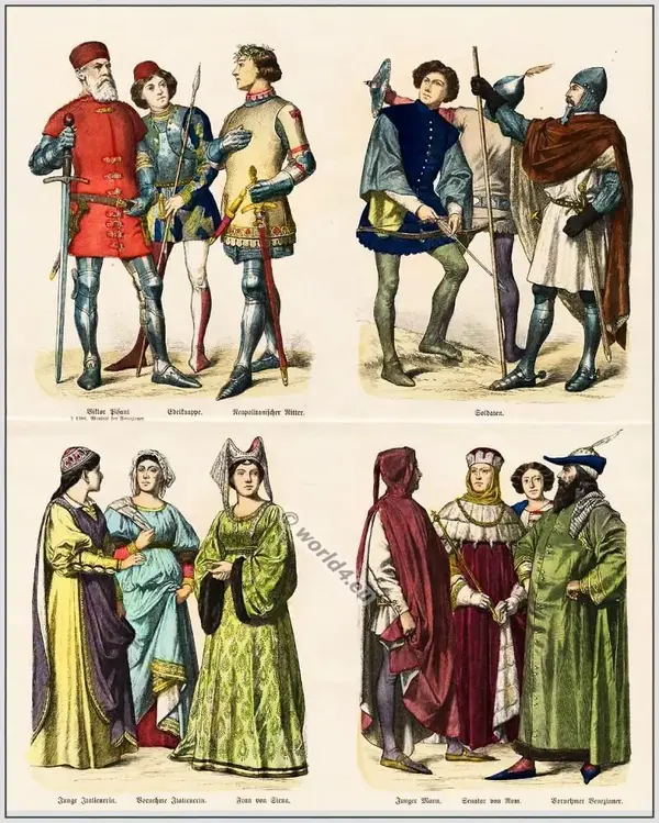 13世纪英国服饰▼
