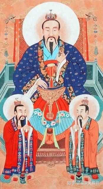 尔时元始天尊于赤明劫,与诸真仙上圣,长生大君,五福神王,诸天龙神,诣