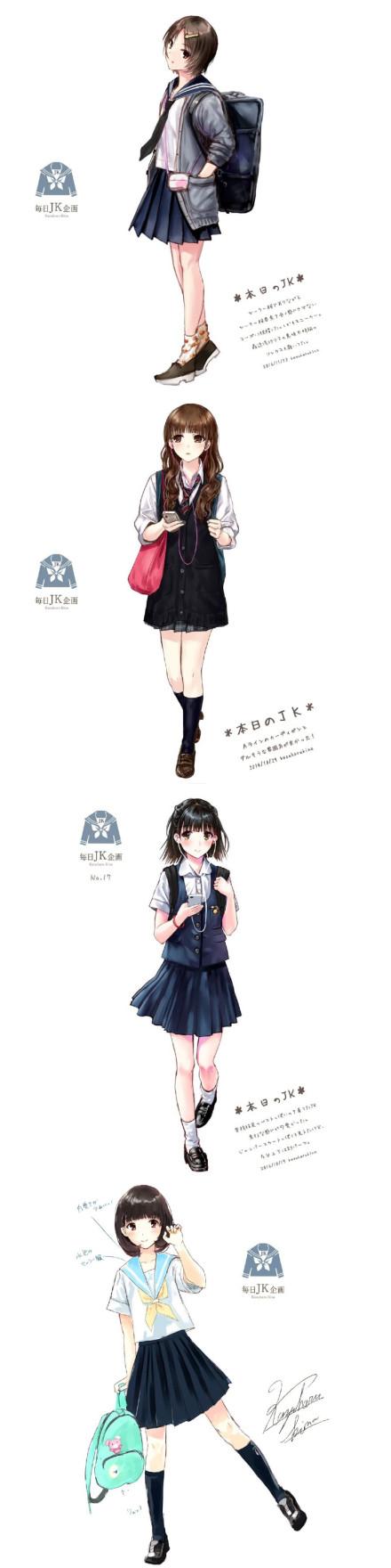 有哪些让人惊艳的 jk(制服)的照片?