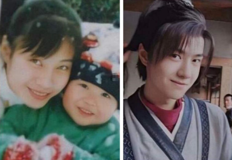看了王一博的父母和他的对比照后,不少粉丝惊呼"公公帅婆婆美",一家都