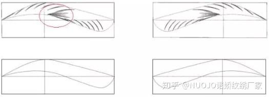 野生眉线条眉排列技巧有多少种画法?诺娇资深纹绣师分享赶紧收藏