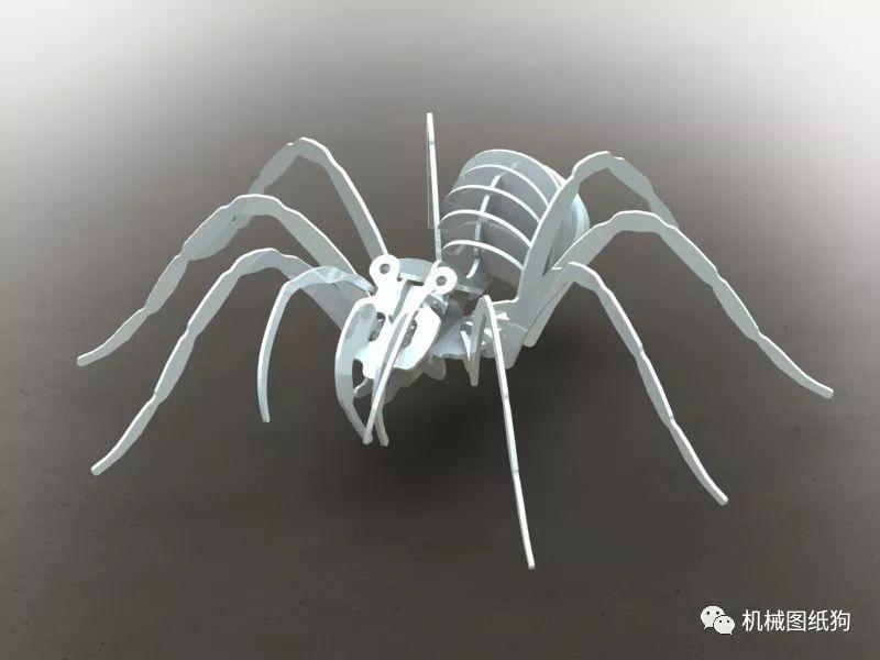 机械工程师 【生活艺术】tarantula蜘蛛立体拼装模型3d图纸