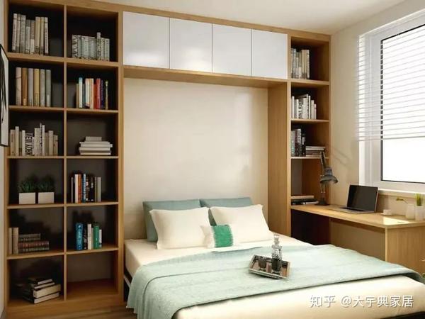 ▌隐形床的设计,可以让次卧在卧室和书房两个功能间完美切换.