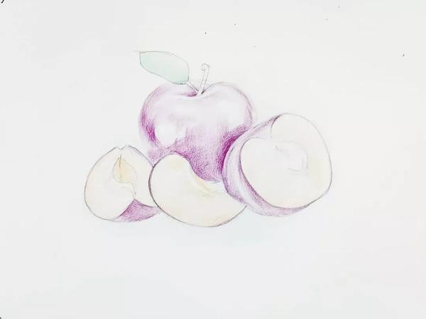 【绘画彩铅】画一个饱满圆润,玲珑剔透的李子