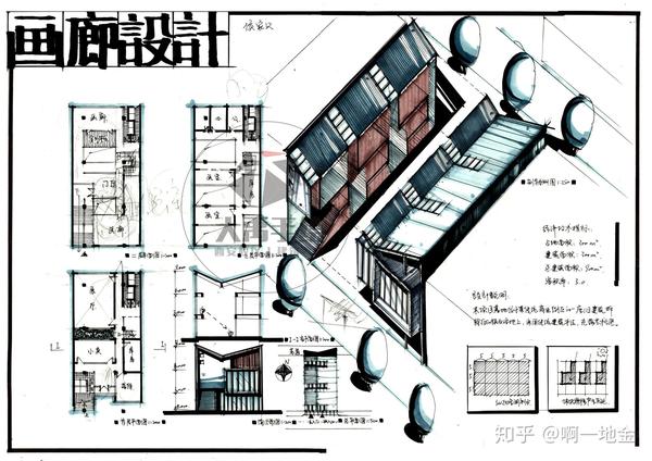 今日分享:画廊设计--大禹手绘2020寒假班作品欣赏