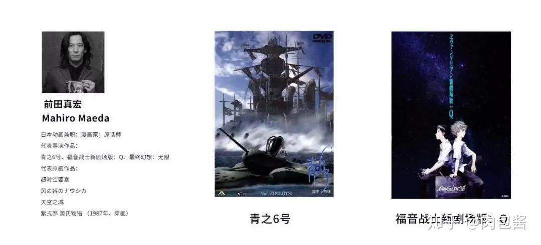 此外,《福音战士新剧场版:q》的分镜,脚本,原画都有前田真宏的参与.