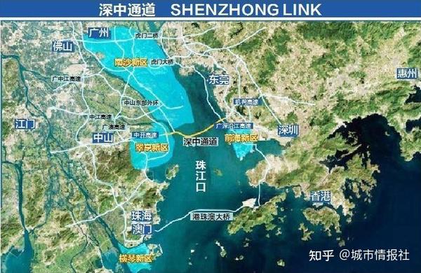 深中通道在2024年通车后,中山也将变成临深城市