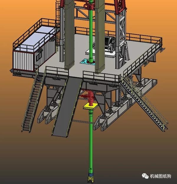 【工程机械】oil-derrick石油井架模型3d图纸 solidworks设计 附x_t